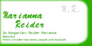 marianna reider business card